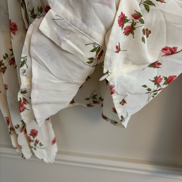 Reformation White and Pink Floral Blouse - Picture 5 of 10